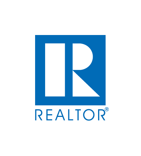 Blue square with white “R” logo, the REALTOR® symbol.