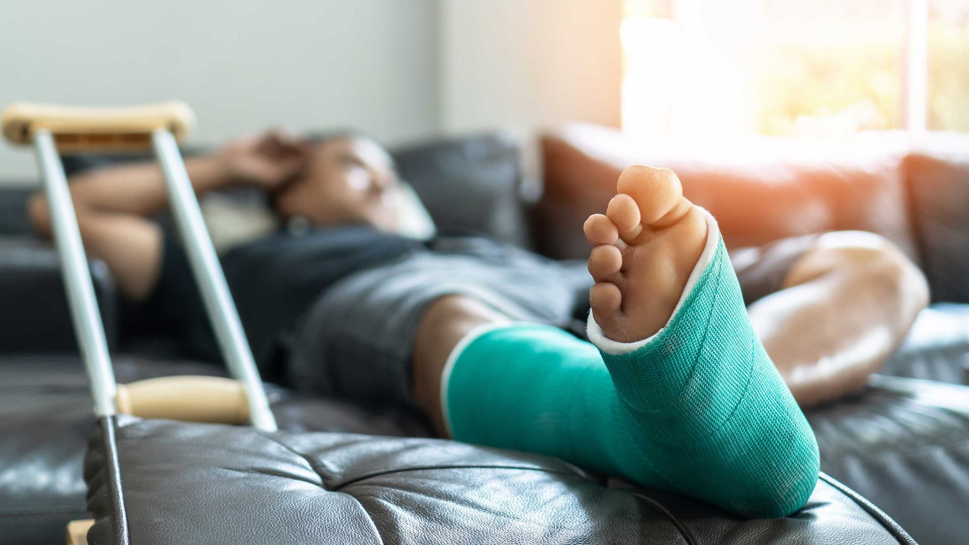 Man with Injured Leg — Newport Beach, CA — Paoli & Purdy, PC