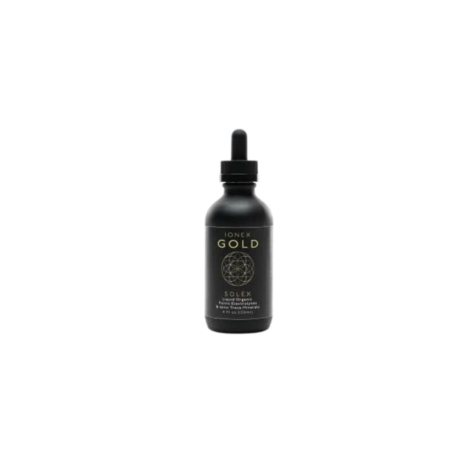 Black bottle of
