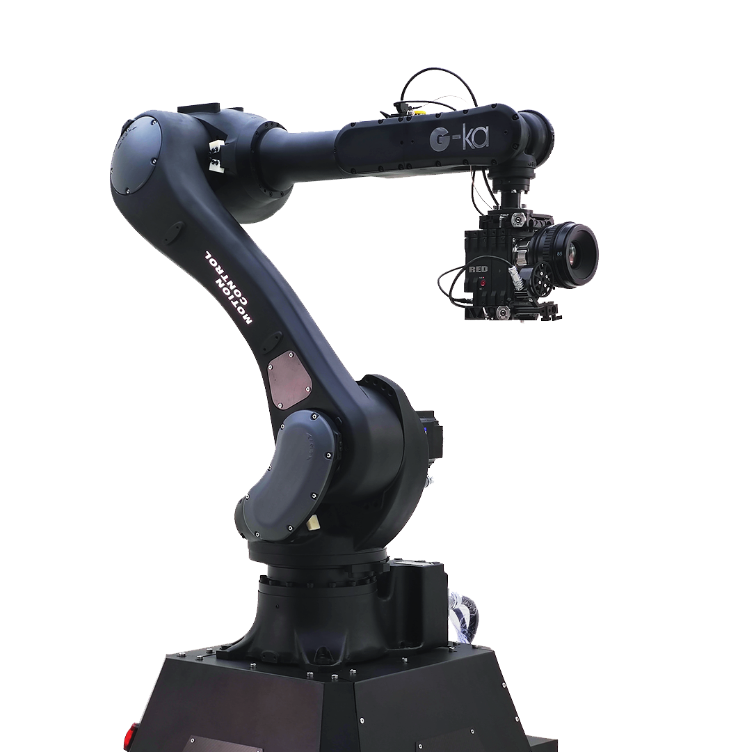 A robotic arm with a camera attached to it