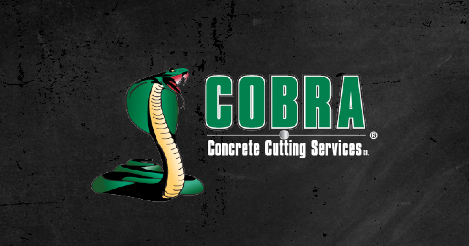 Green cobra logo with the word 