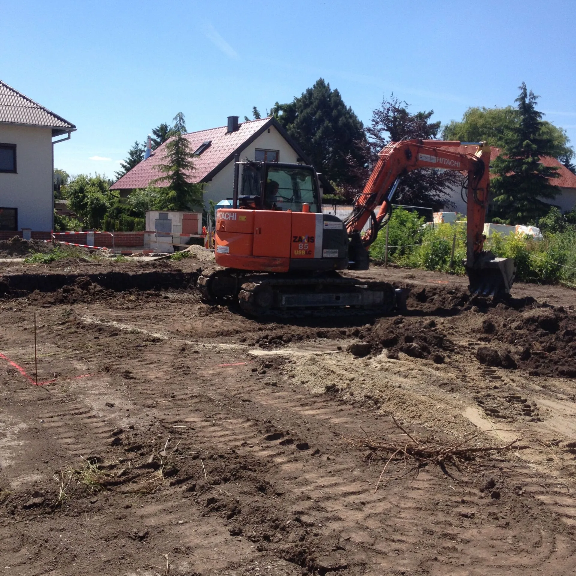 baustelle mit Erde