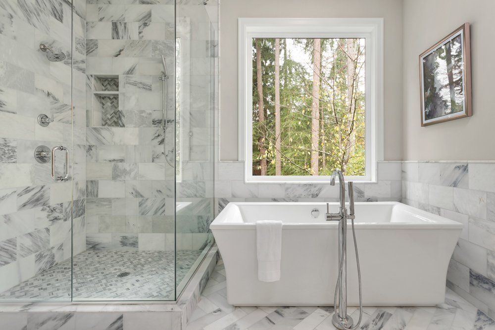 Bathroom Interior in Luxury Home — Halifax, NC — Doug’s Tile Company