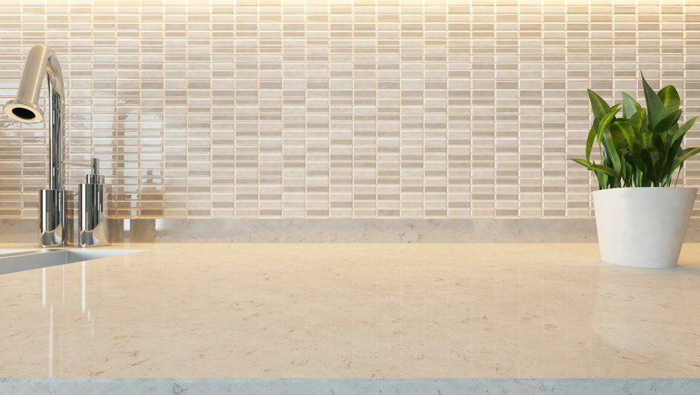 White Ceramic Modern Kitchen — Halifax, NC — Doug’s Tile Company