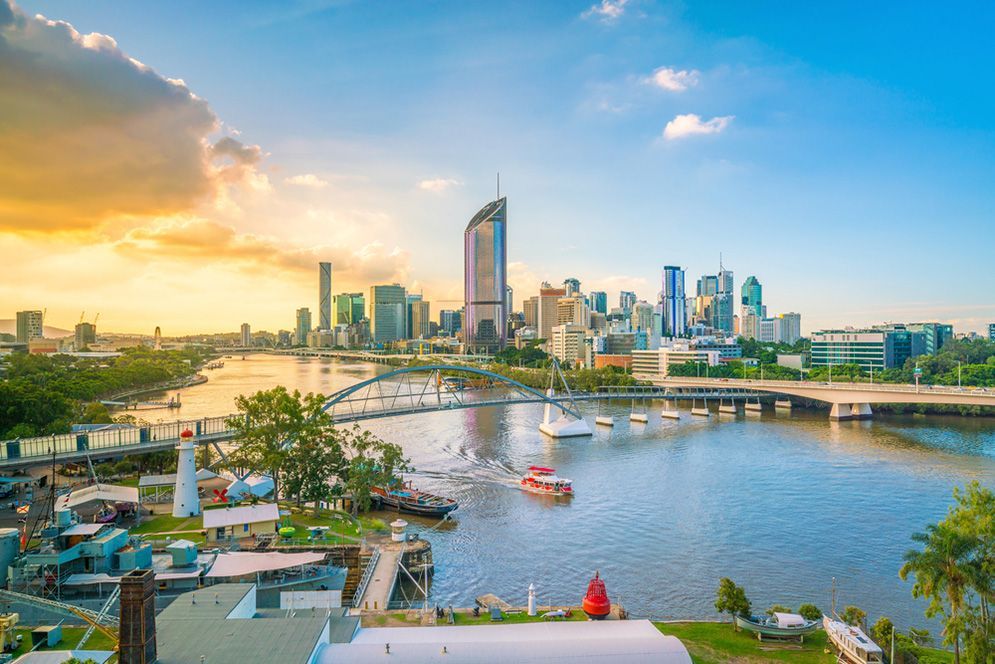 An Aerial View of a City With a River — Coppo's Electrical in Hope Island, QLD