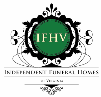 A green circle with the gold letters IFHV inside, surrounded by a decorative black frame and the text below it.
