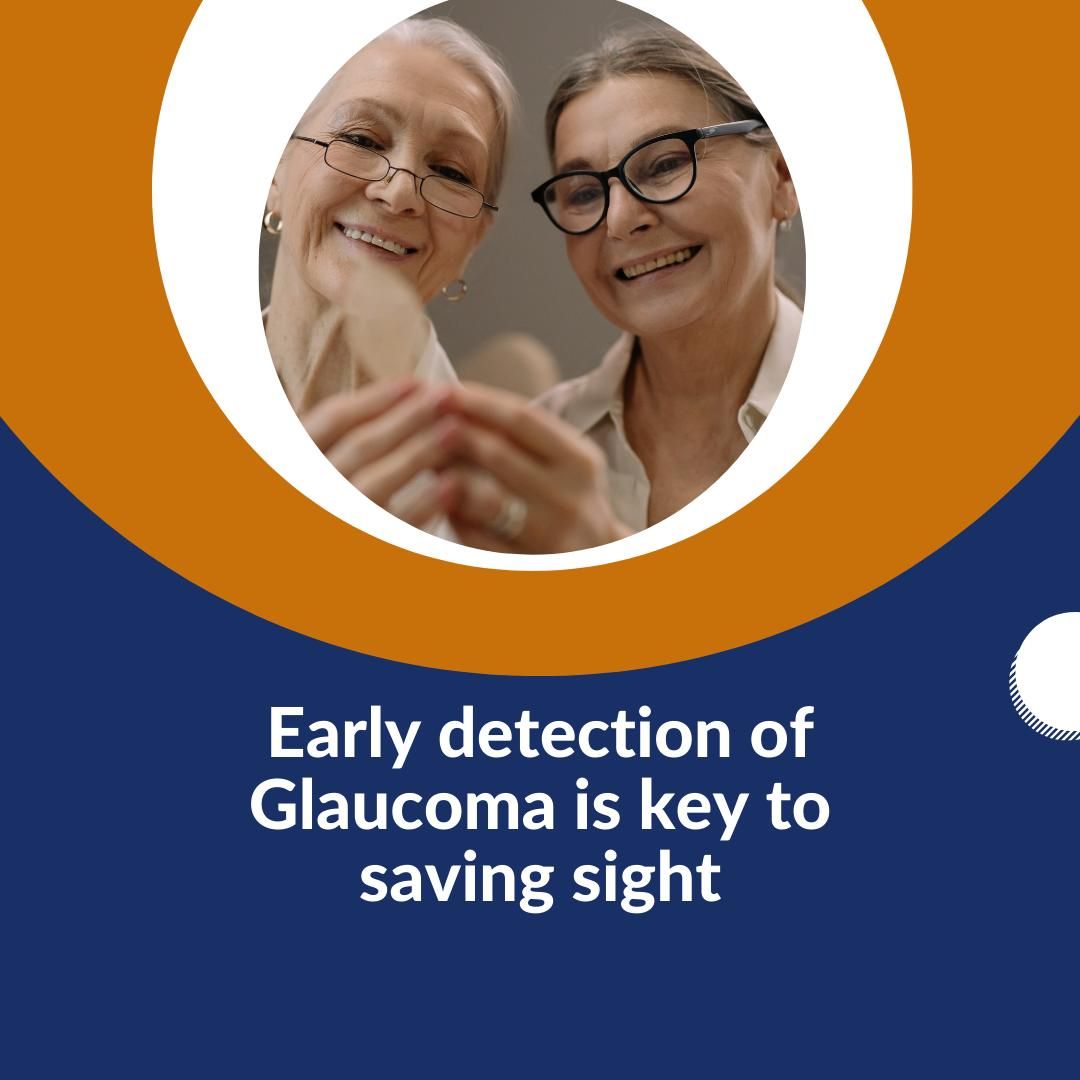 Two women smiling, examining an object. Text reads: 