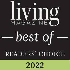 Living Magazine's Best of award logo.