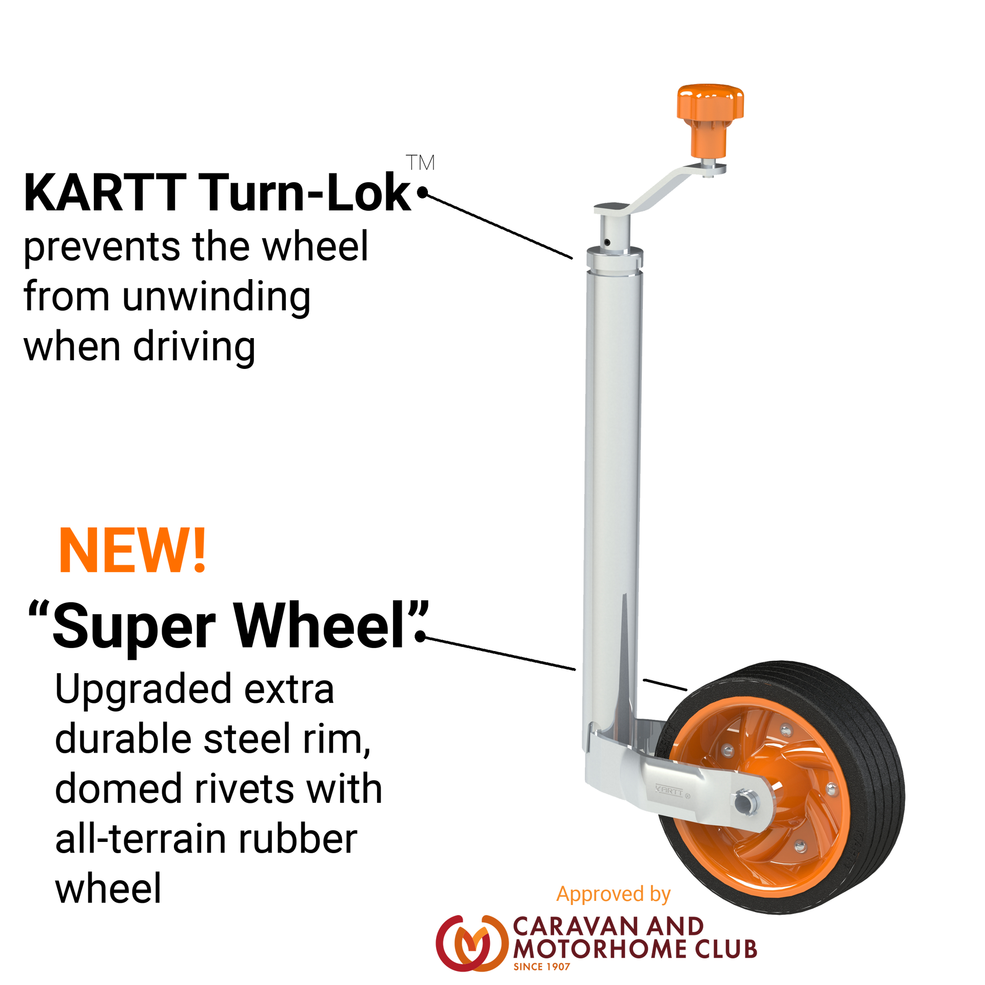 The Ultimate Caravan Jockey Wheel by Kartt in Collaboration with The