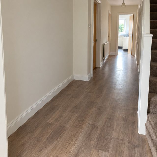 The same room after the appliance has been carried out
