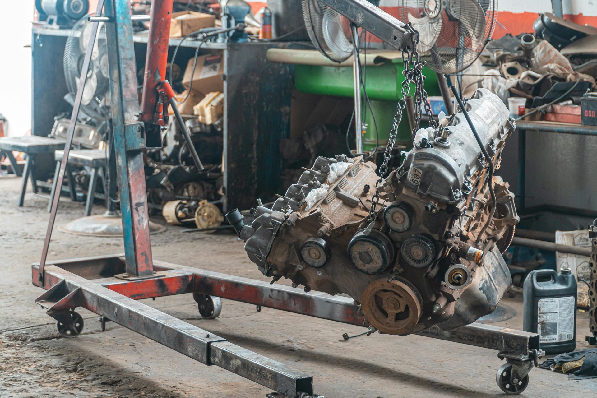 Engine Repair Work In Progress At Auto Shop | C&L Automotive