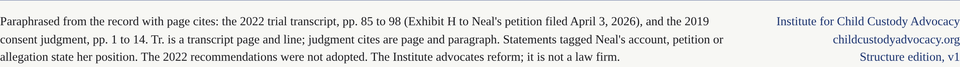 Sources: paraphrased from the record with page cites