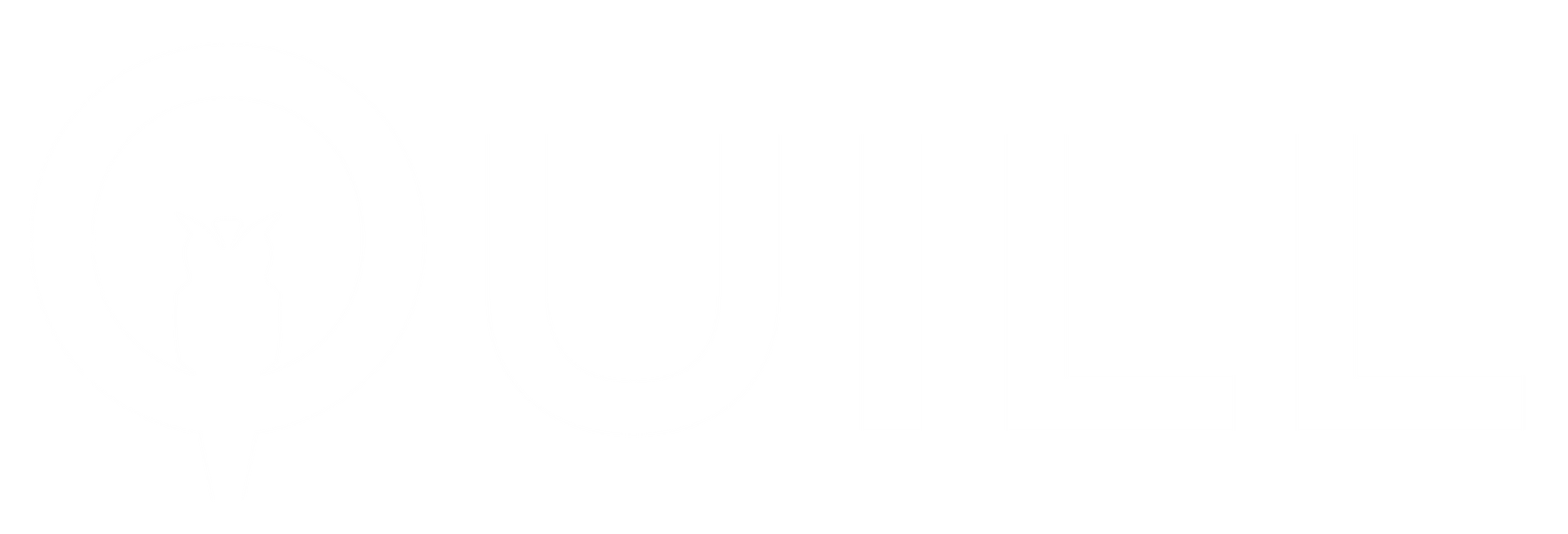 Quill white logo.