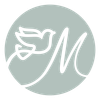 White dove and stylized 