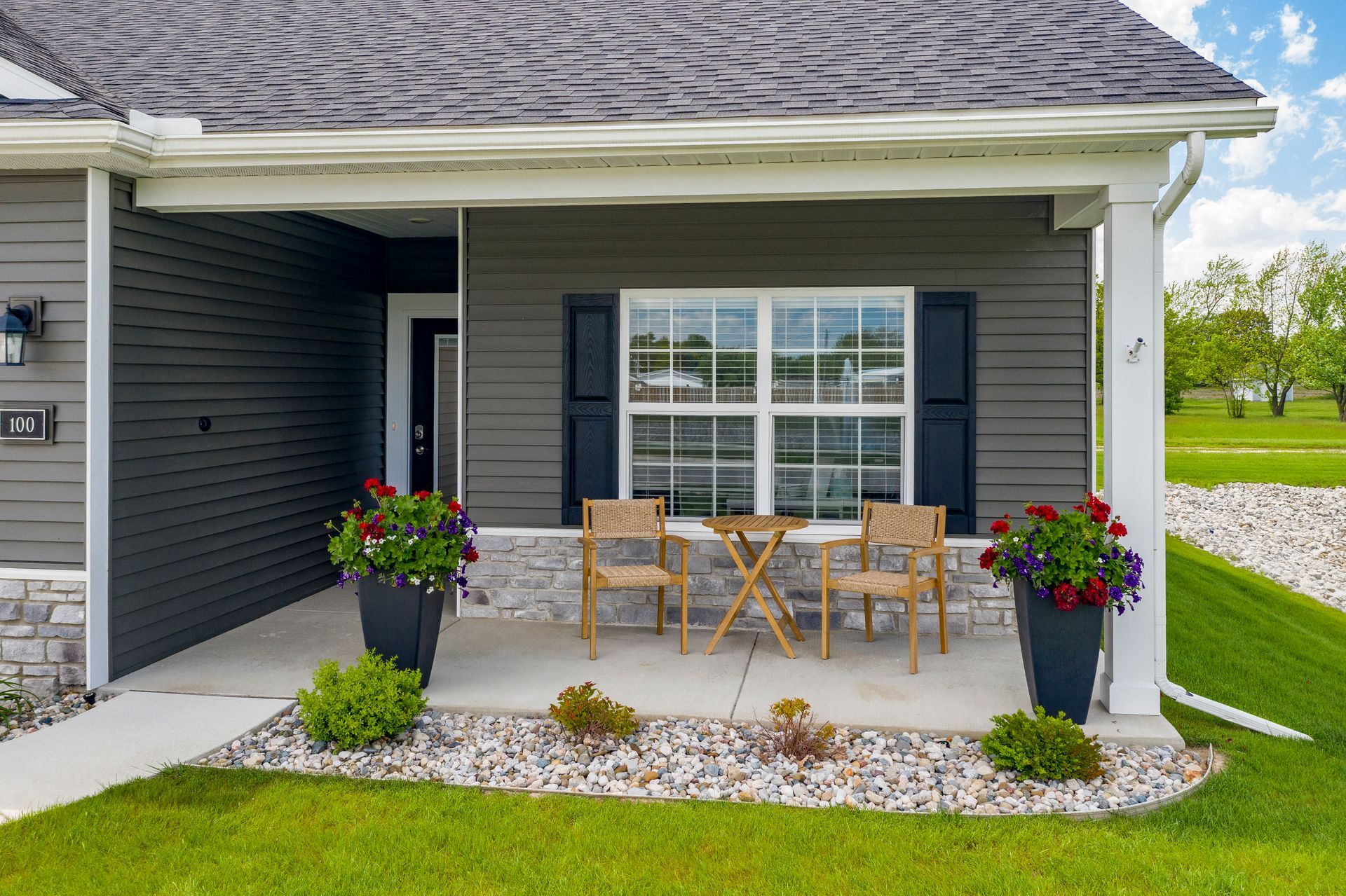 Photo of a porch at the entrance to a home