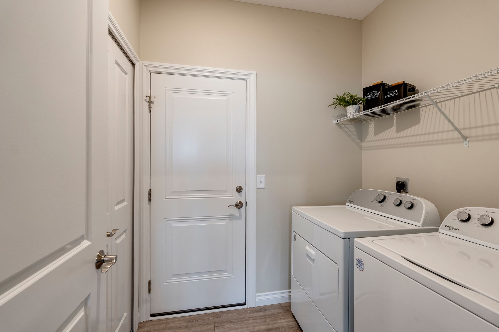 Photo of a walk-in laundry room