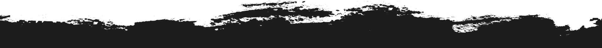 Black-and-white torn paint streak across the top edge of a blank white background