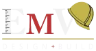 Logo: "EMW Design + Build" with a ruler, red 'M', and a gold hardhat.