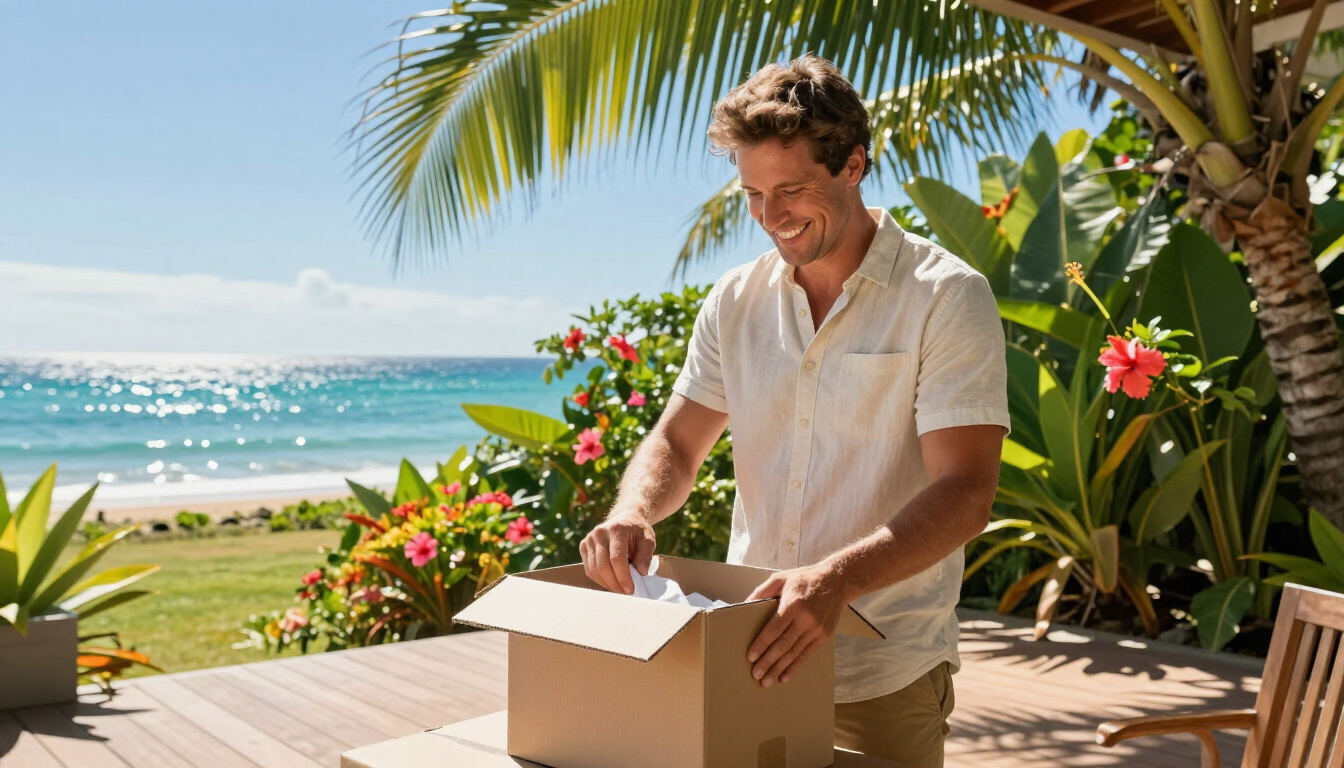 Réception de colis à Nouméa