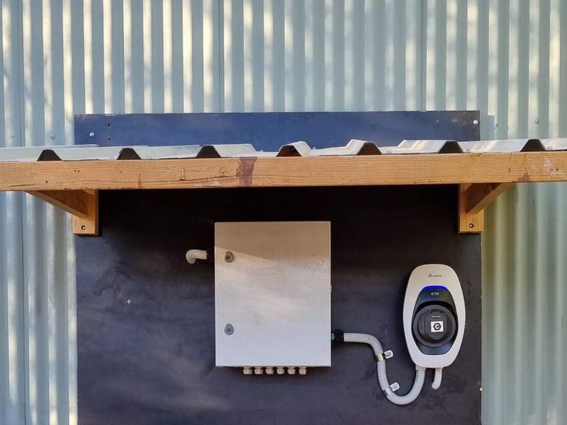 Electric Vehicle Charger at Arkaroola Village Flinders Ranges