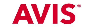 A red avis logo on a white background