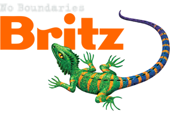 A lizard with the word britz on it