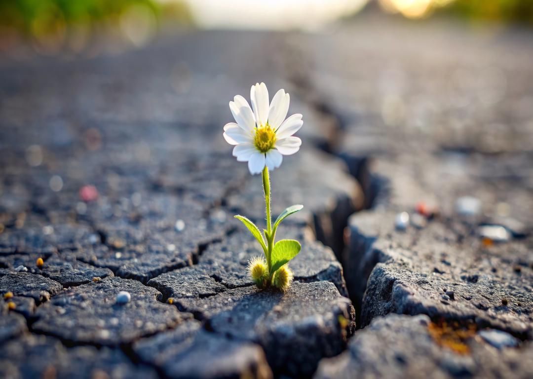 concrete in spring