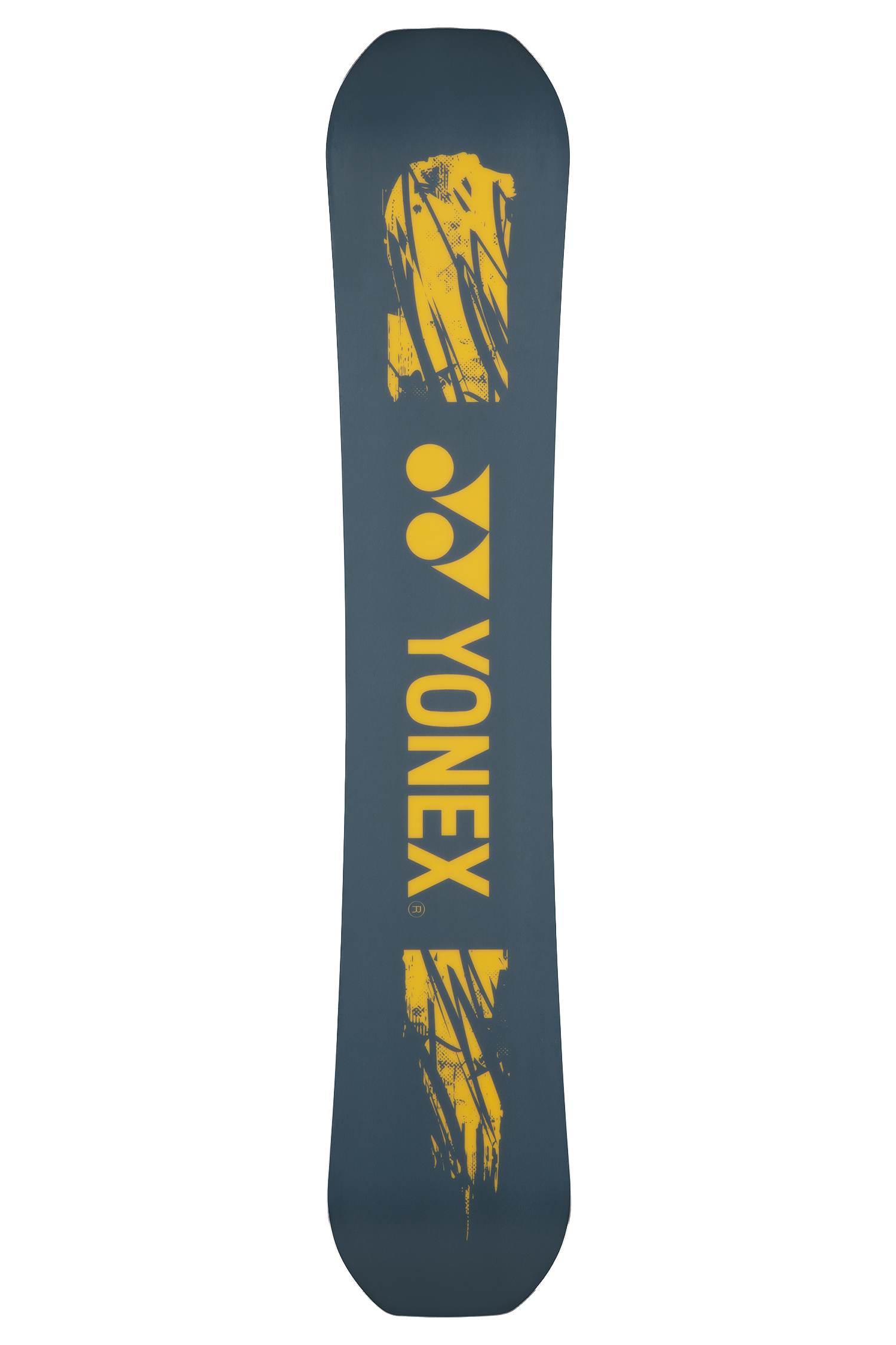 Snowboard mit gelb-schwarzem Design und dunkelblauem Belag. Der Schriftzug „NEXTAGE“ ist sichtbar.
