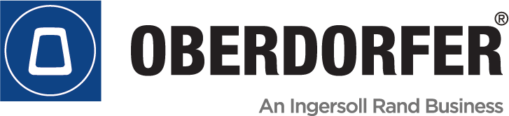 Oberdorfer logo, blue circle with white shape, black text: Oberdorfer, and 