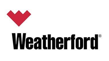 Weatherford logo: Red, angled 
