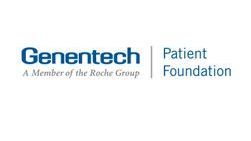 the genetech patient foundation logo is a member of the roche group .