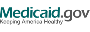 the logo for medicaid.gov says keeping america healthy