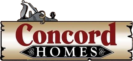 Concord Homes logo in red and black with a house roof graphic above the text