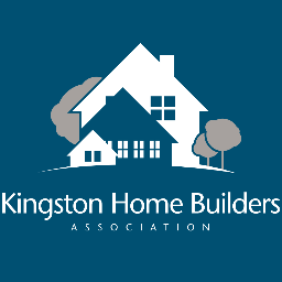 Kingston Home Builders Association logo with white house icon on teal background