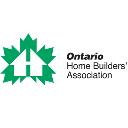 Ontario Home Builders' Association logo with green house-and-maple-leaf icon and black text