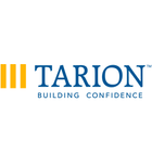 Tarion logo with orange bars and blue “BUILDING CONFIDENCE” text