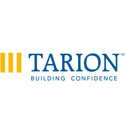 Tarion logo with orange bars and blue “BUILDING CONFIDENCE” text