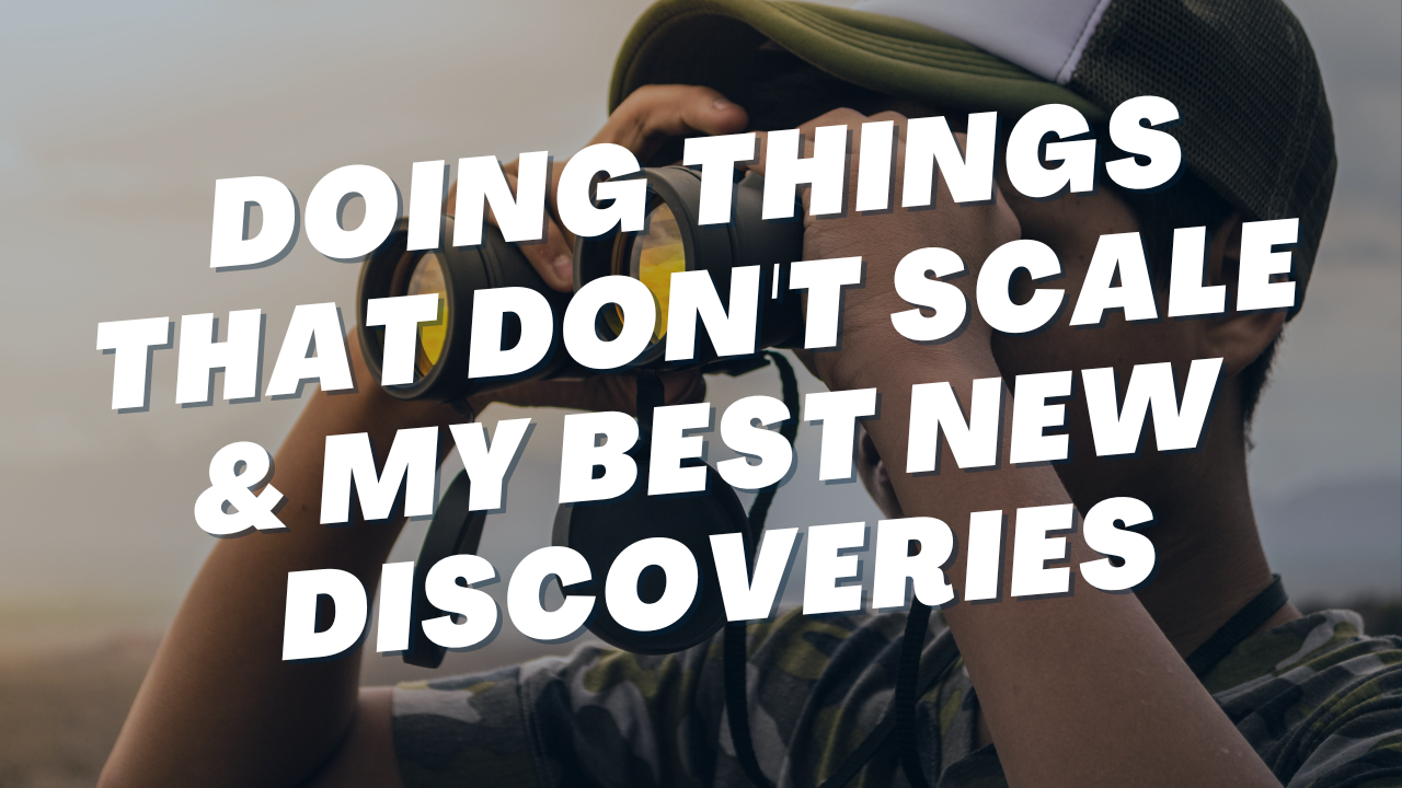 Doing Things That Don't Scale, Hop WTR, the Silk Road & Fitness AI Prompts