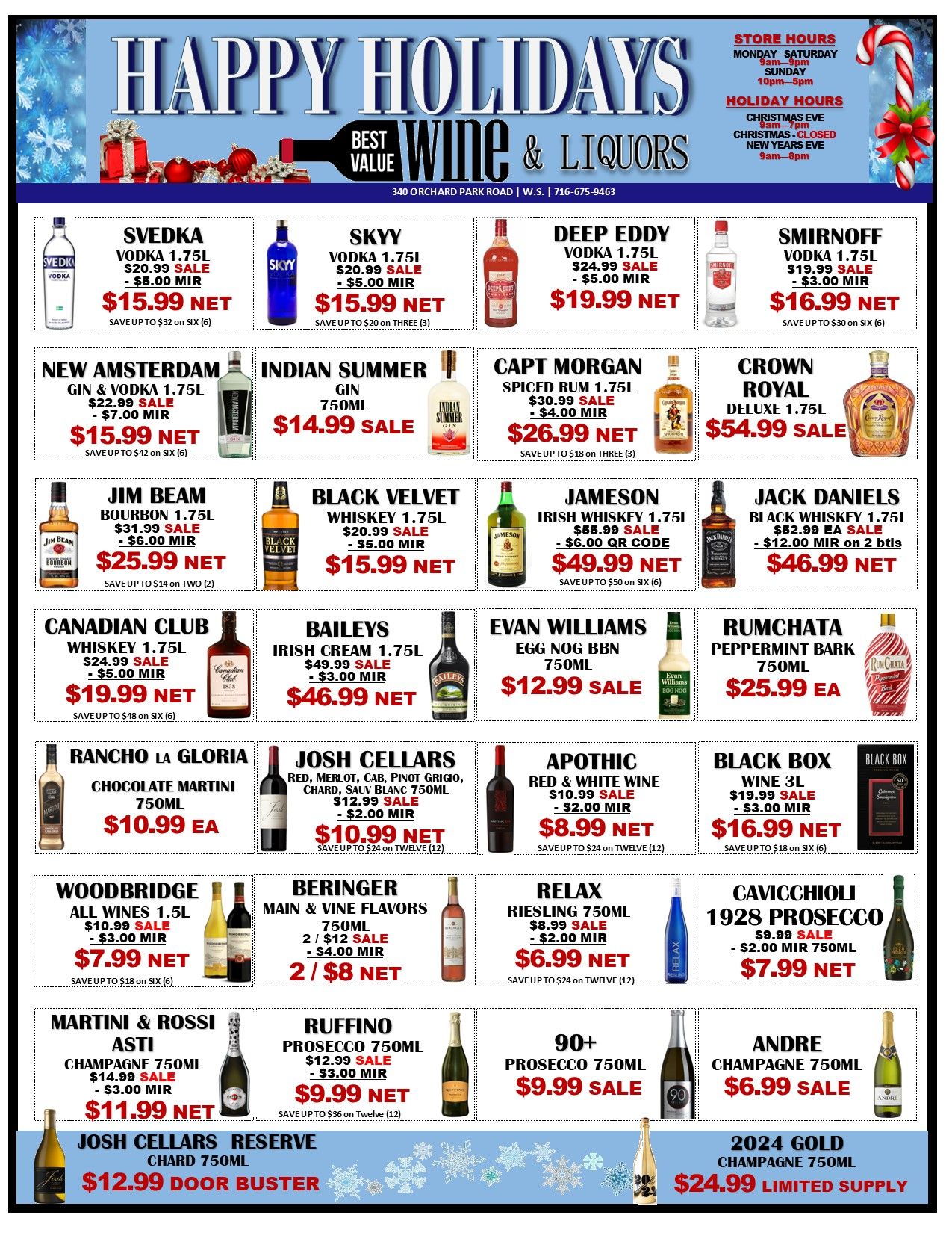 Wine & Spirit Events West Seneca, NY Best Value Wine & Liquors