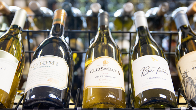 Red And White Wine Bottles