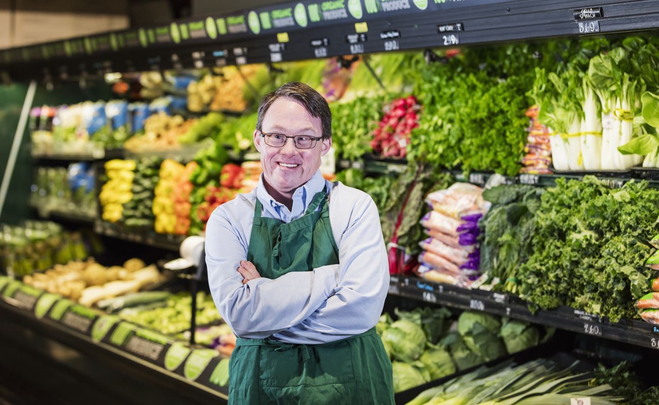 guy in grocery store