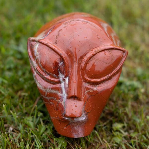 Ahsa, Arcturian star being red jasper crystal skull