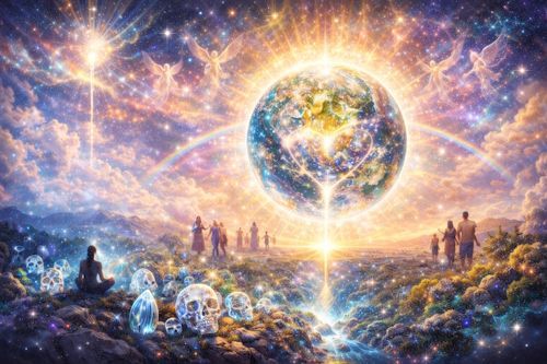 Ascension Visualisation of Seventh Dimension with Crystal Skulls Ascension Visualisation of Seventh Dimension with Crystal Skulls