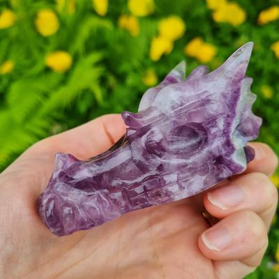 Dragon crystal skull