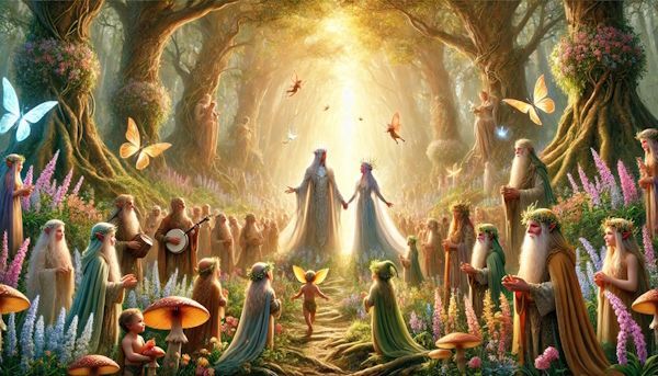 Elven Court with Musical Elementals Elven Court with Musical Elementals