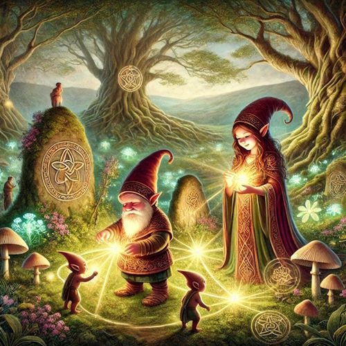 Gnomes & Elves working with Energy Lines