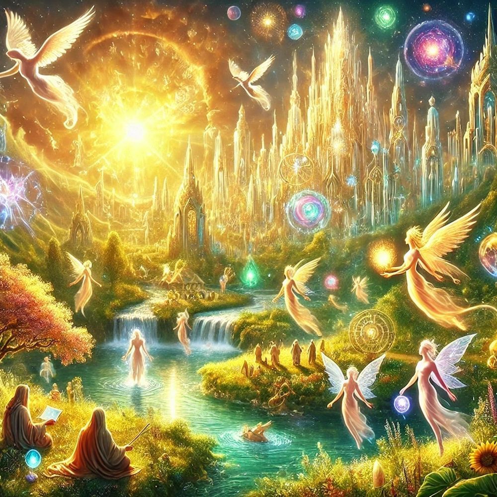 Golden Atlantis with Nature Spirits Golden Atlantis with Nature Spirits