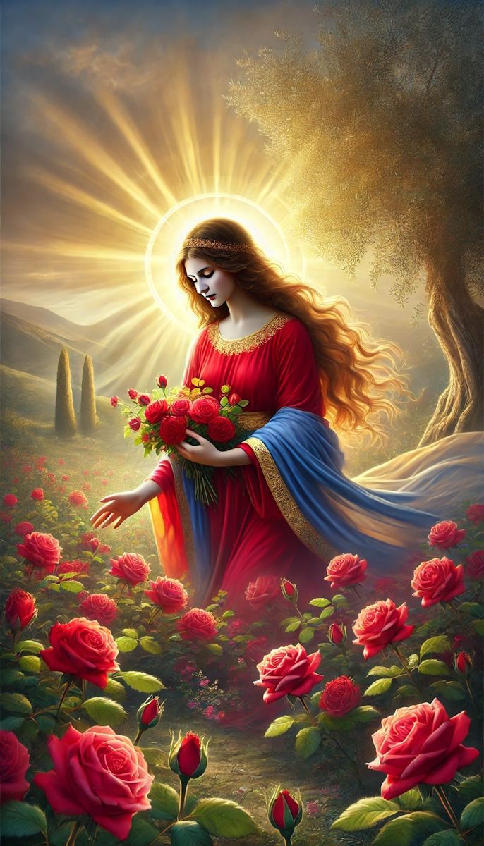 Mary Magdalene with Roses Mary Magdalene with Roses