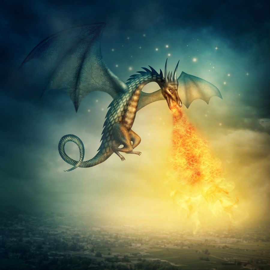 Dragon Breathing Fire Dragon Breathing Fire