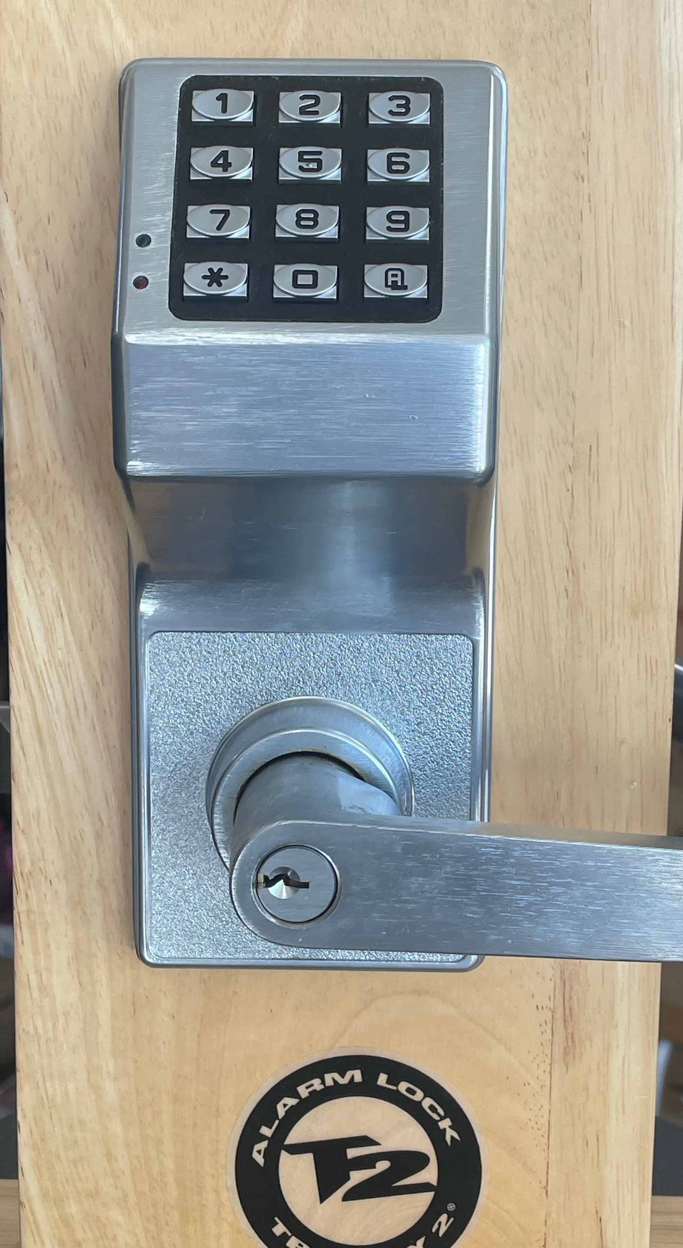 Close up of fingerprint unlock to open house door — San Antonio, TX — Guaranty Lock & Safe